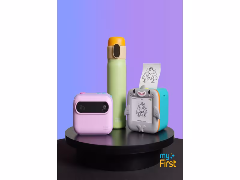myFirst Debuts Thermal-Print Camera, Story Printer and Smart Bottle
