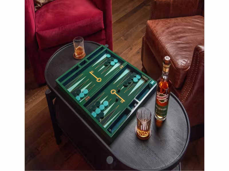 Old Fitzgerald and Jonathan Adler Launch a $425 Backgammon Set