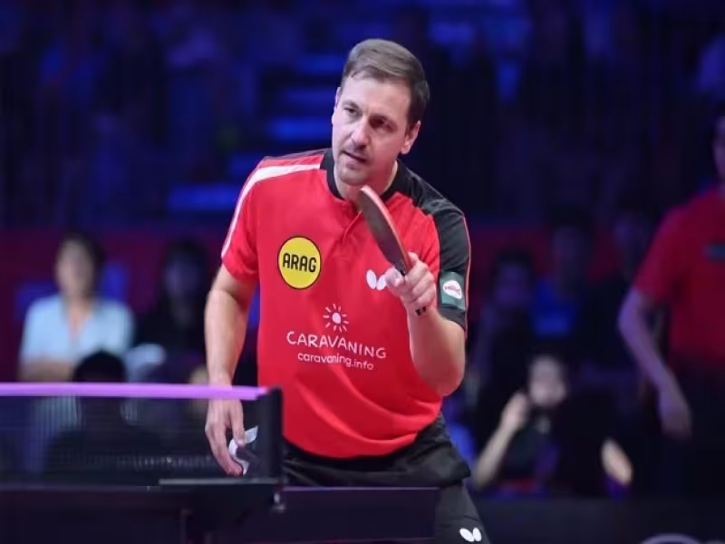 Timo Boll Leads a Celebrity Team at Prime-Time Table Tennis Show