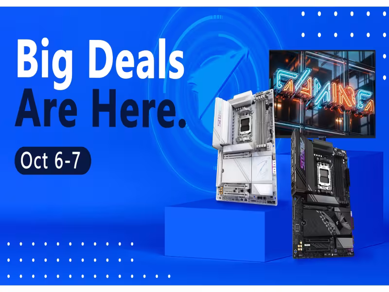 GIGABYTE Slashes PC Hardware Prices for Amazon Prime Big Deal Days