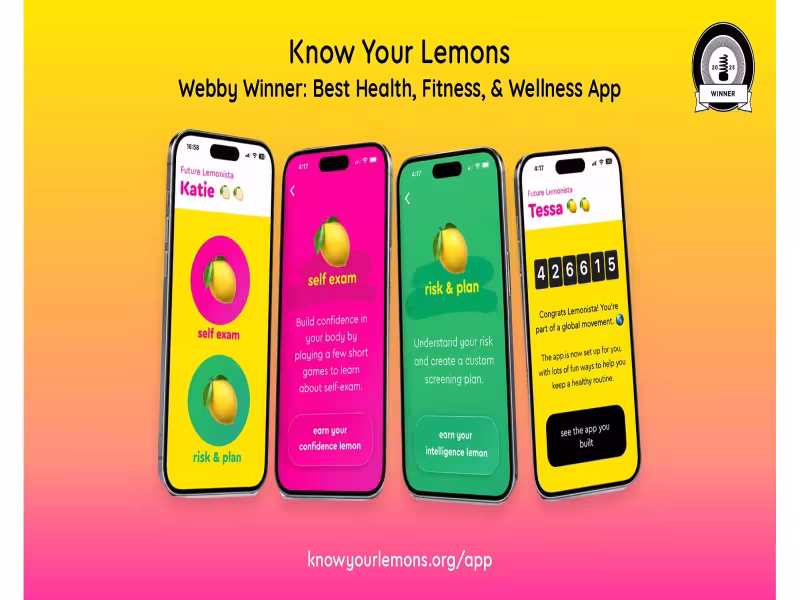Know Your Lemons App Update Adds Risk Check and Self-Exam Games