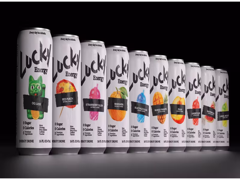 Lucky Energy Unveils Black-and-White Rebrand, Targets 17,000 Stores by Year End