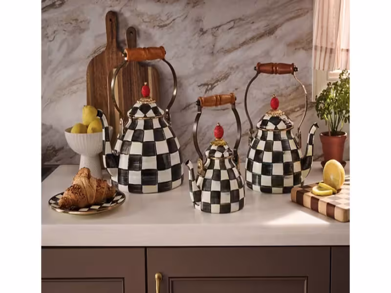 MacKenzie-Childs Launches a 1-Quart Tea Kettle at $149.95