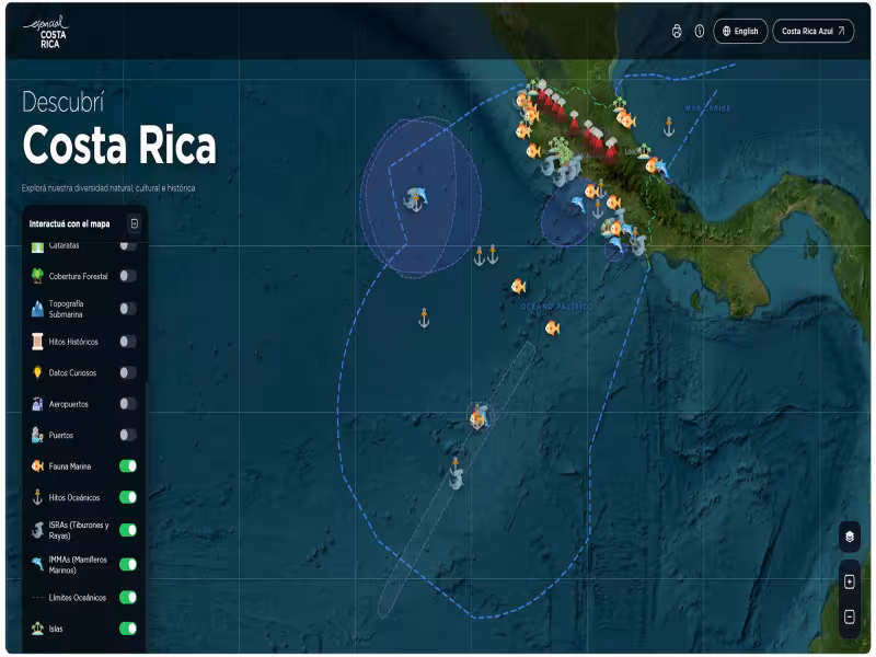 Costa Rica Launches Free Interactive Map of Its Natural and Cultural Heritage
