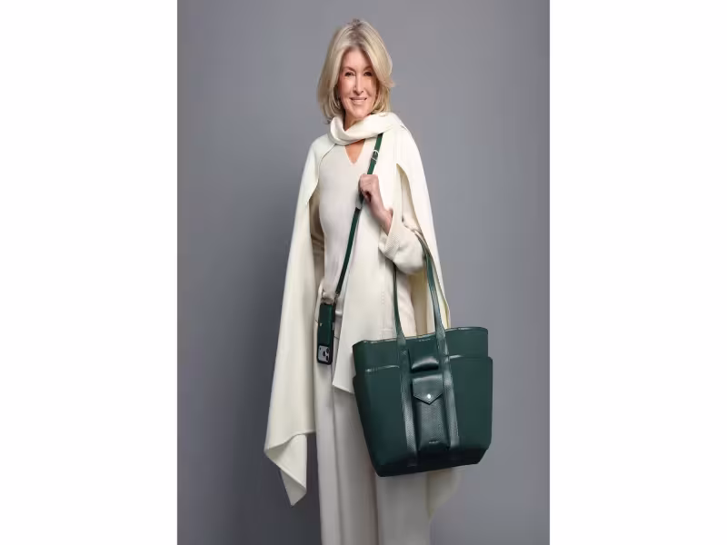 Martha Stewart Designs a Snake-Embossed Bandolier Phone Case
