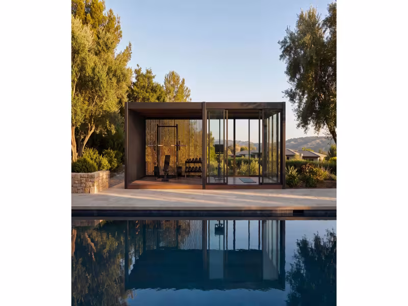 Backyard Pavilion Doubles as Solar Power Plant, Debuting in 2027