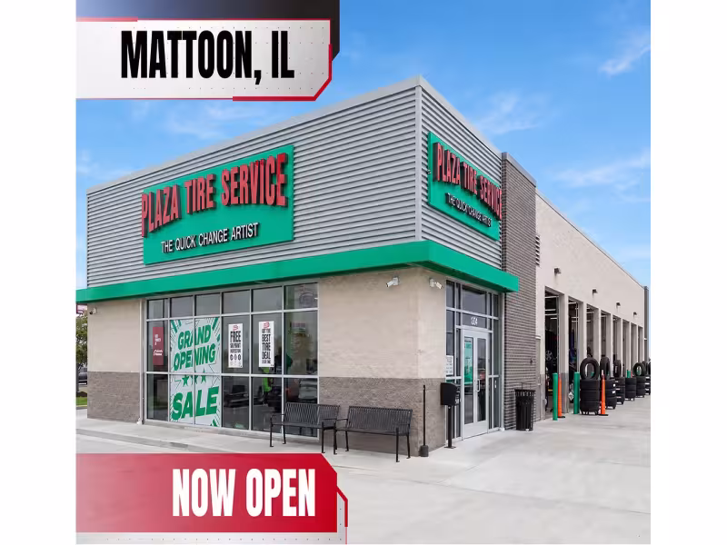 Plaza Tire Service Opens in Mattoon With Same-Day Tire Installs