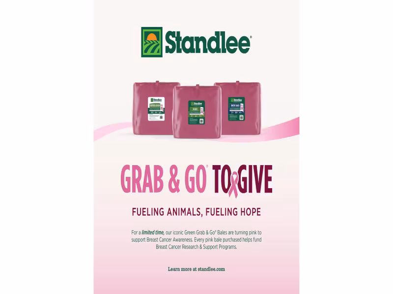 Standlee Turns Hay Bales Pink for Breast Cancer Awareness Month