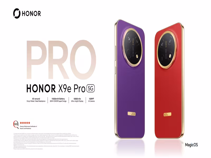 HONOR X9e Pro: 11,000mAh Battery and IP69K Protection