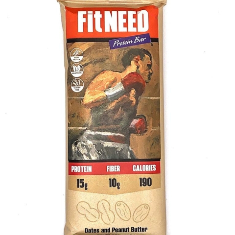 FitNEED Dates and Peanut Butter Protein Bar