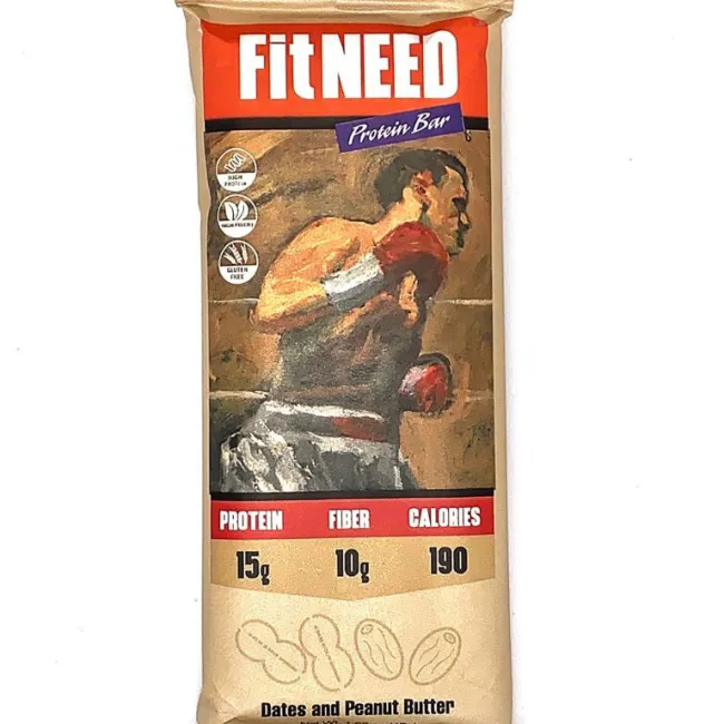 FitNEED Dates and Peanut Butter Protein Bar