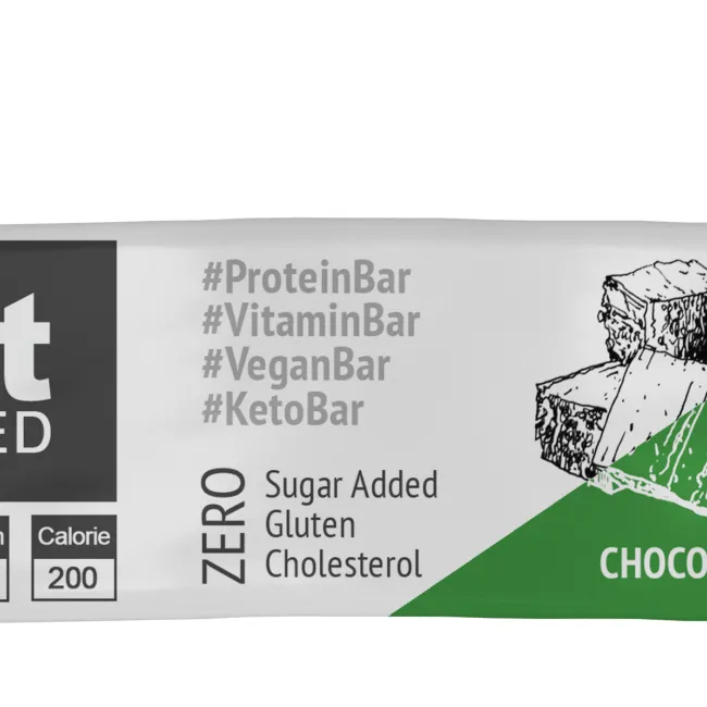 FitNEED Chocolate Fudge Vegan Keto Protein Bar