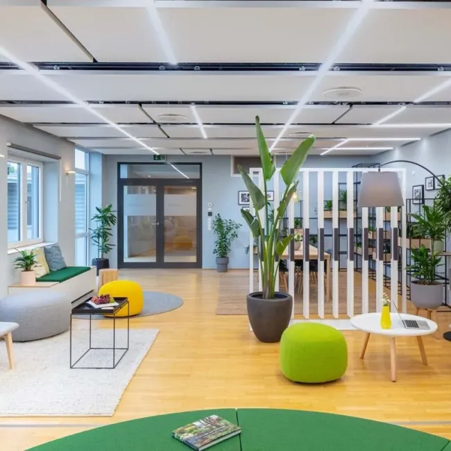 Ecophon Solo Matrix Celsius: The Innovative Ceiling System that Heats, Cools, and Sounds Great