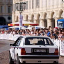 130 Lancia Deltas in Turin with Miki Biasion