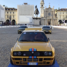 130 Lancia Deltas in Turin with Miki Biasion