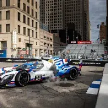 BMW M Hybrid V8 Battles Hard But Misses Podium in Detroit Street Race