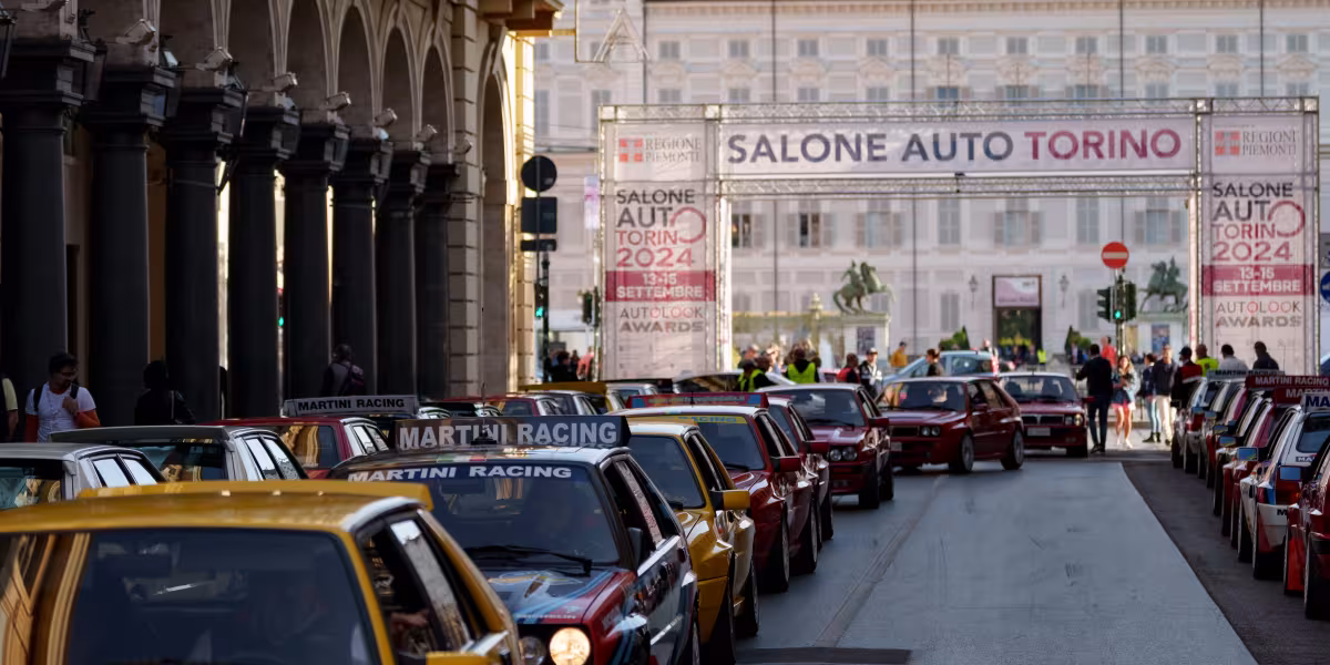 130 Lancia Deltas in Turin with Miki Biasion