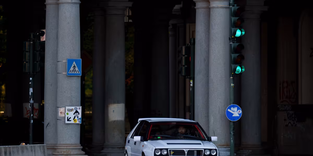 130 Lancia Deltas in Turin with Miki Biasion