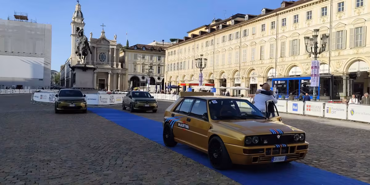 130 Lancia Deltas in Turin with Miki Biasion