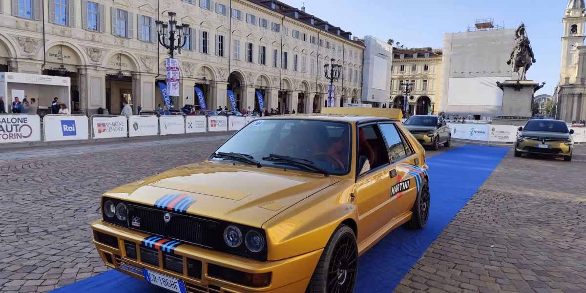 130 Lancia Deltas in Turin with Miki Biasion
