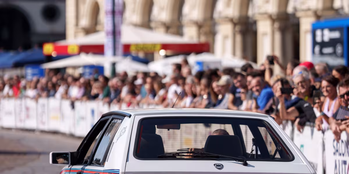 130 Lancia Deltas in Turin with Miki Biasion
