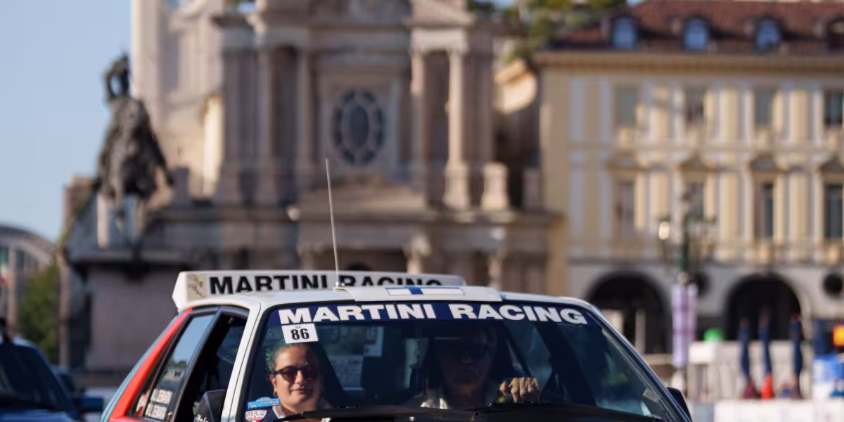 130 Lancia Deltas in Turin with Miki Biasion