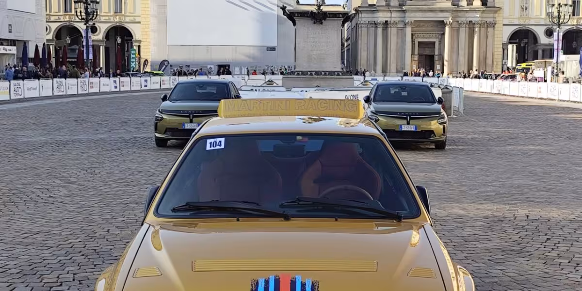 130 Lancia Deltas in Turin with Miki Biasion