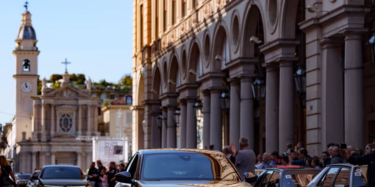 130 Lancia Deltas in Turin with Miki Biasion