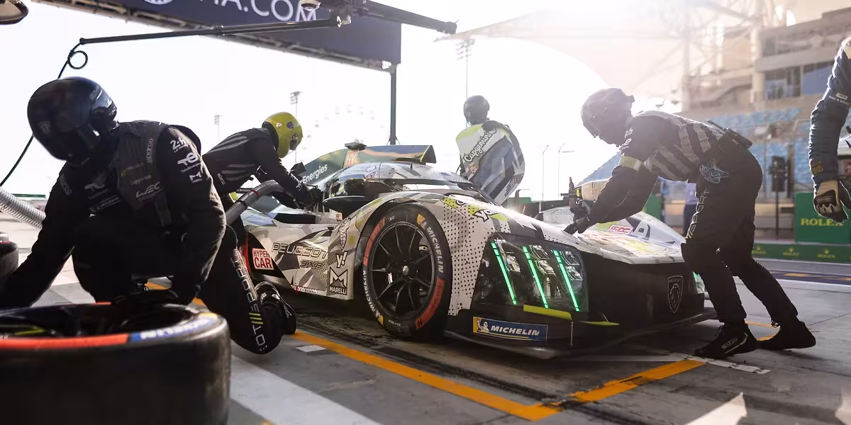 Team Peugeot TotalEnergies Celebrates a Podium Finish at the 8 Hours of Bahrain