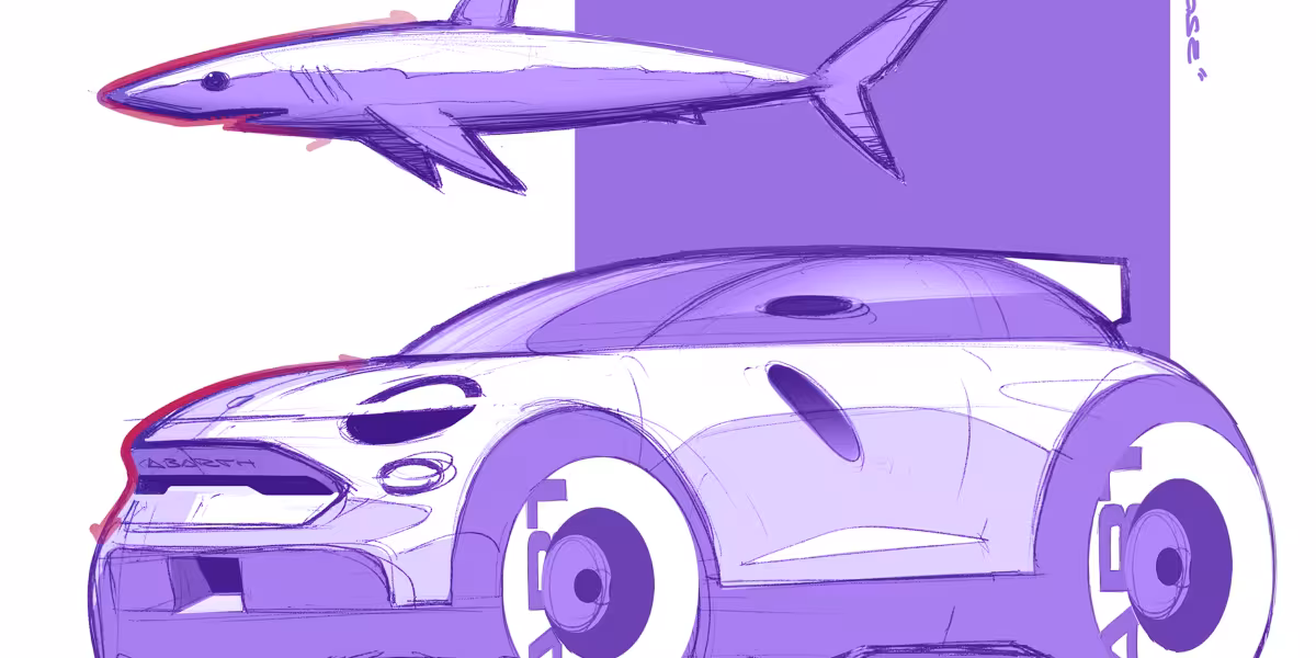 ABARTH 600e SKETCHES