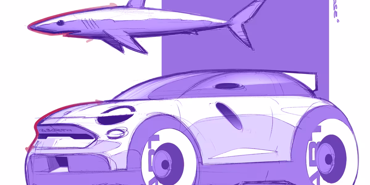 ABARTH 600e SKETCHES