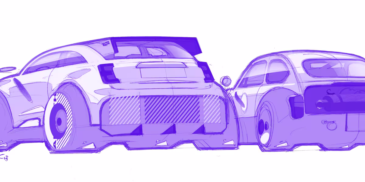 ABARTH 600e SKETCHES