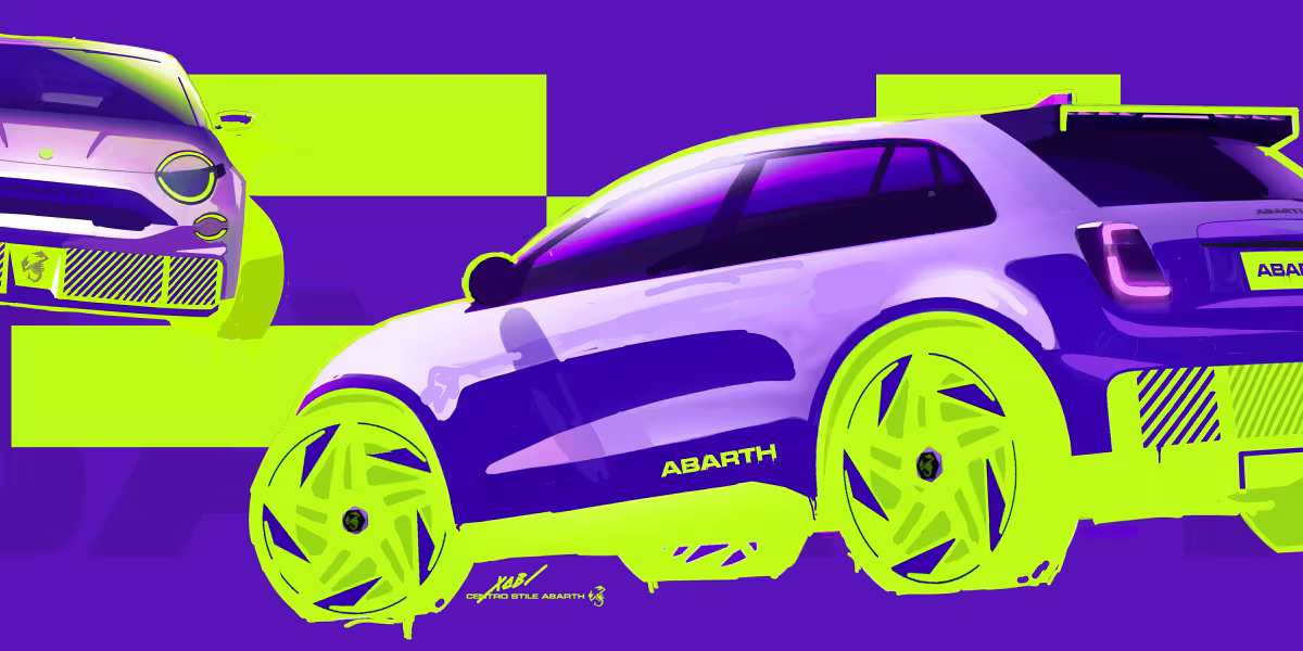 ABARTH 600e SKETCHES