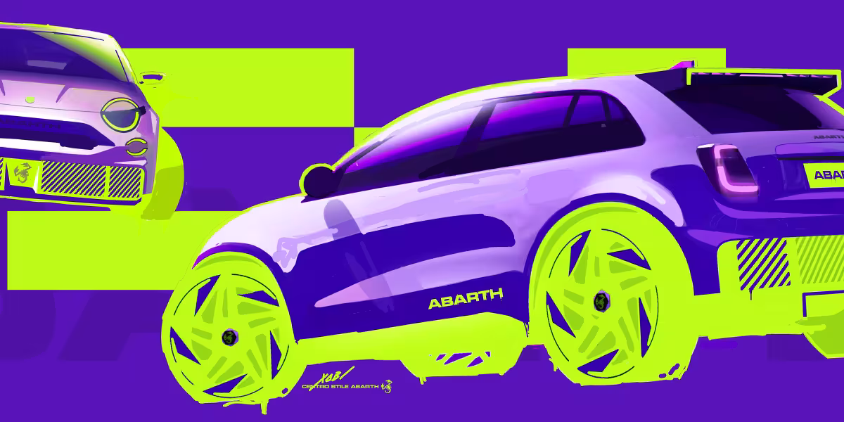 ABARTH 600e SKETCHES