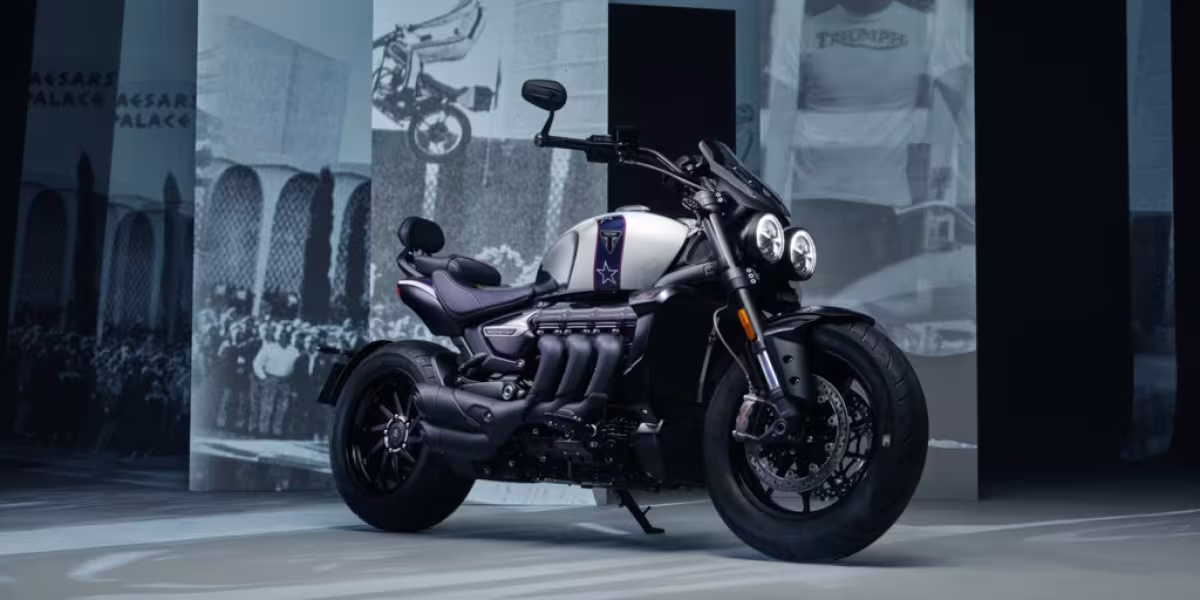 TRIUMPH UNVEILS TWO NEW ROCKET 3 EVEL KNIEVEL LIMITED EDITIONS