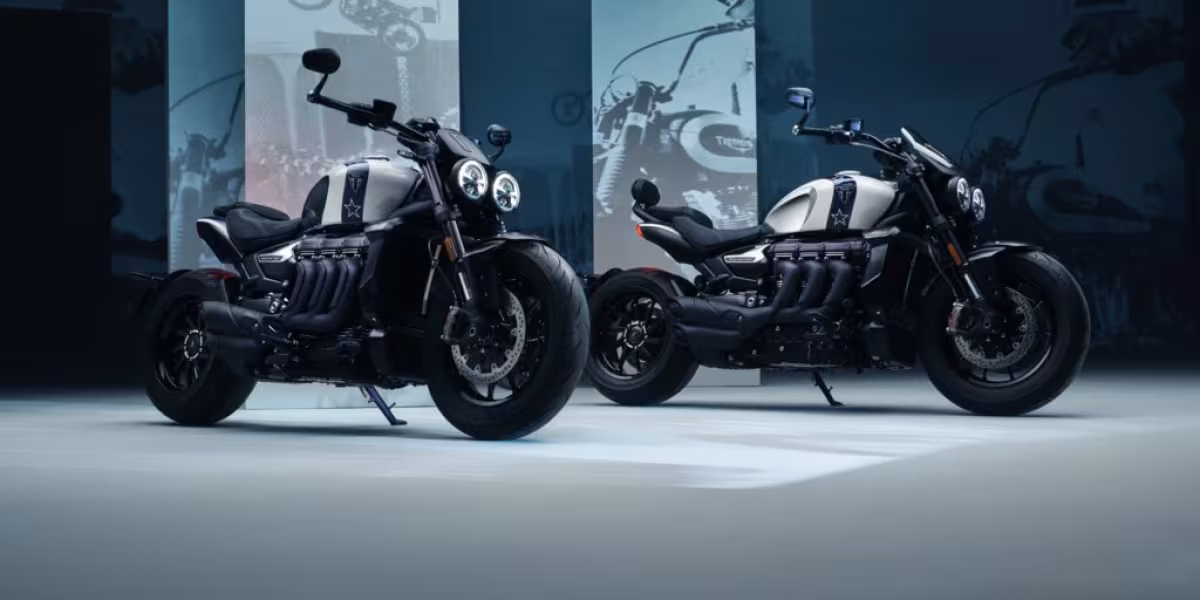 TRIUMPH UNVEILS TWO NEW ROCKET 3 EVEL KNIEVEL LIMITED EDITIONS