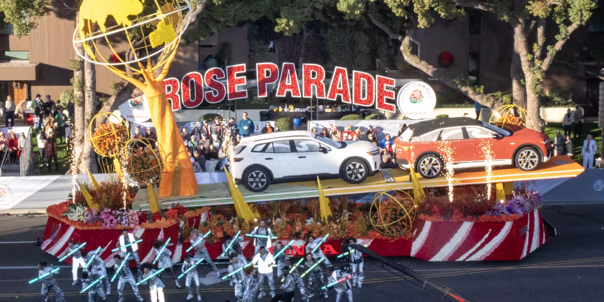 Honda Electrifies the 2025 Rose Parade