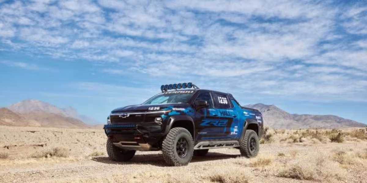 Chevy Silverado EV ZR2 Off-Road Race Truck Concept Tackles the Mint 400