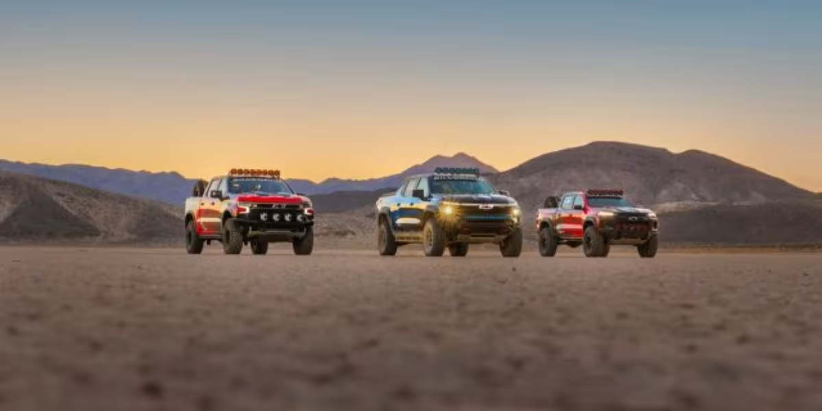 Chevy Silverado EV ZR2 Off-Road Race Truck Concept Tackles the Mint 400