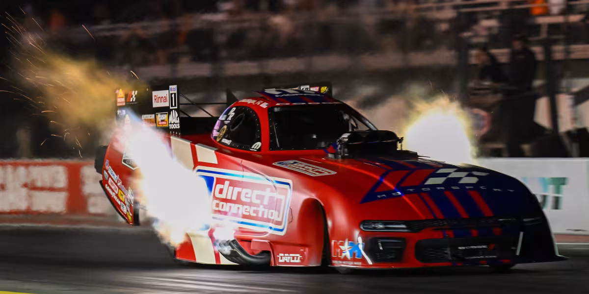 Tony Stewart Hits Las Vegas Jackpot, Makes Racing History Scoring First NHRA Top Fuel Win in TSR Dodge//SRT Dragster