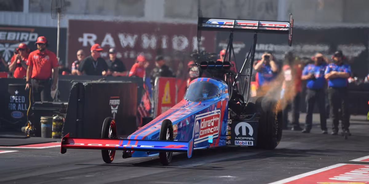 Tony Stewart Hits Las Vegas Jackpot, Makes Racing History Scoring First NHRA Top Fuel Win in TSR Dodge//SRT Dragster