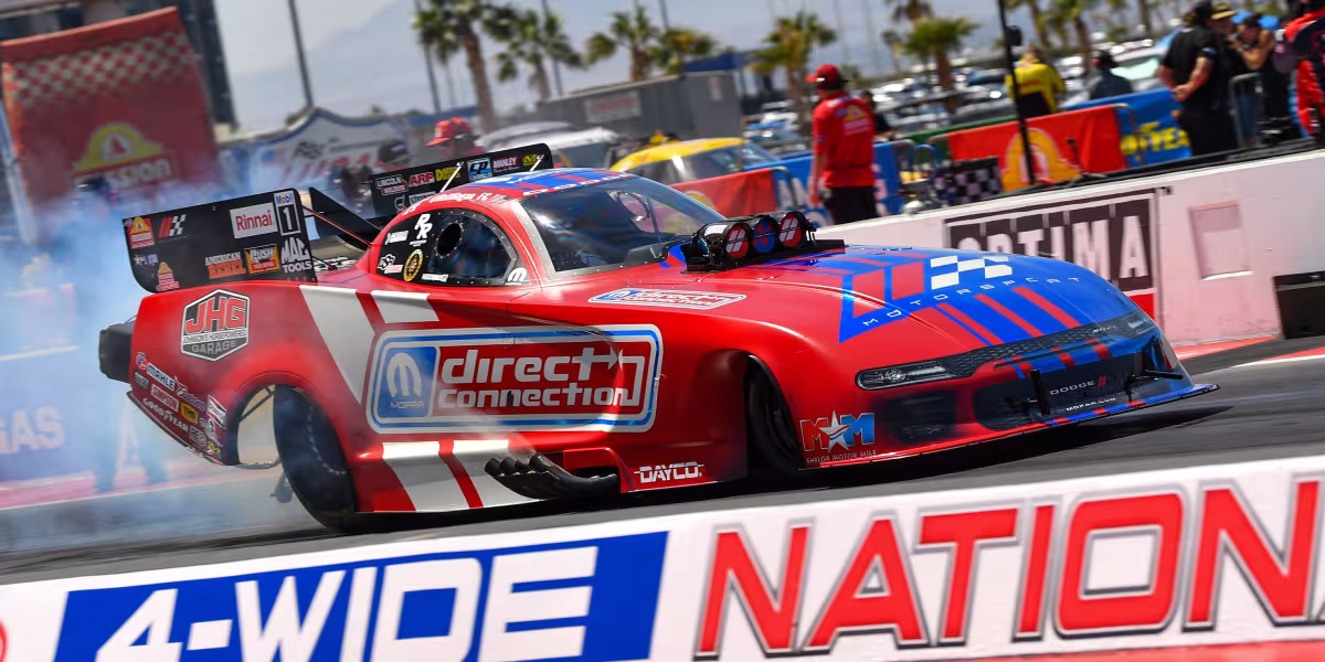 Tony Stewart Hits Las Vegas Jackpot, Makes Racing History Scoring First NHRA Top Fuel Win in TSR Dodge//SRT Dragster