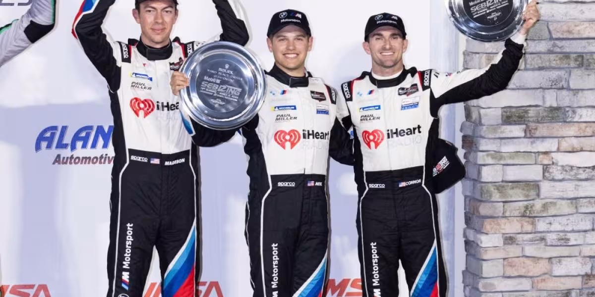 BMW M Motorsport Shines at Sebring’s 50th Anniversary Weekend with Pole Position and Double Podiums