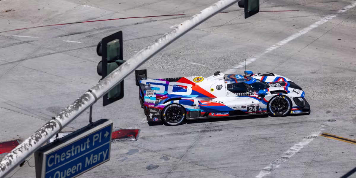 BMW M Hybrid V8 Secures Pole Hat-Trick and First Podium Finish of IMSA Season in Long Beach