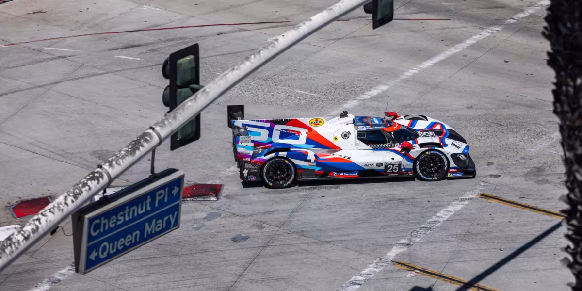 BMW M Hybrid V8 Secures Pole Hat-Trick and First Podium Finish of IMSA Season in Long Beach