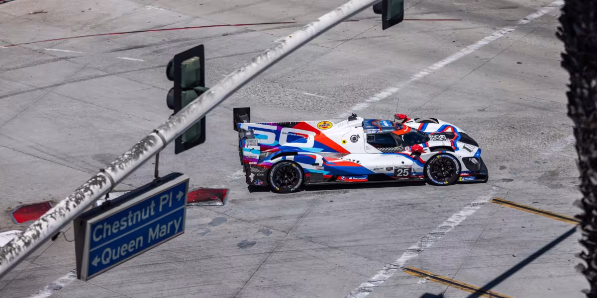 BMW M Hybrid V8 Secures Pole Hat-Trick and First Podium Finish of IMSA Season in Long Beach