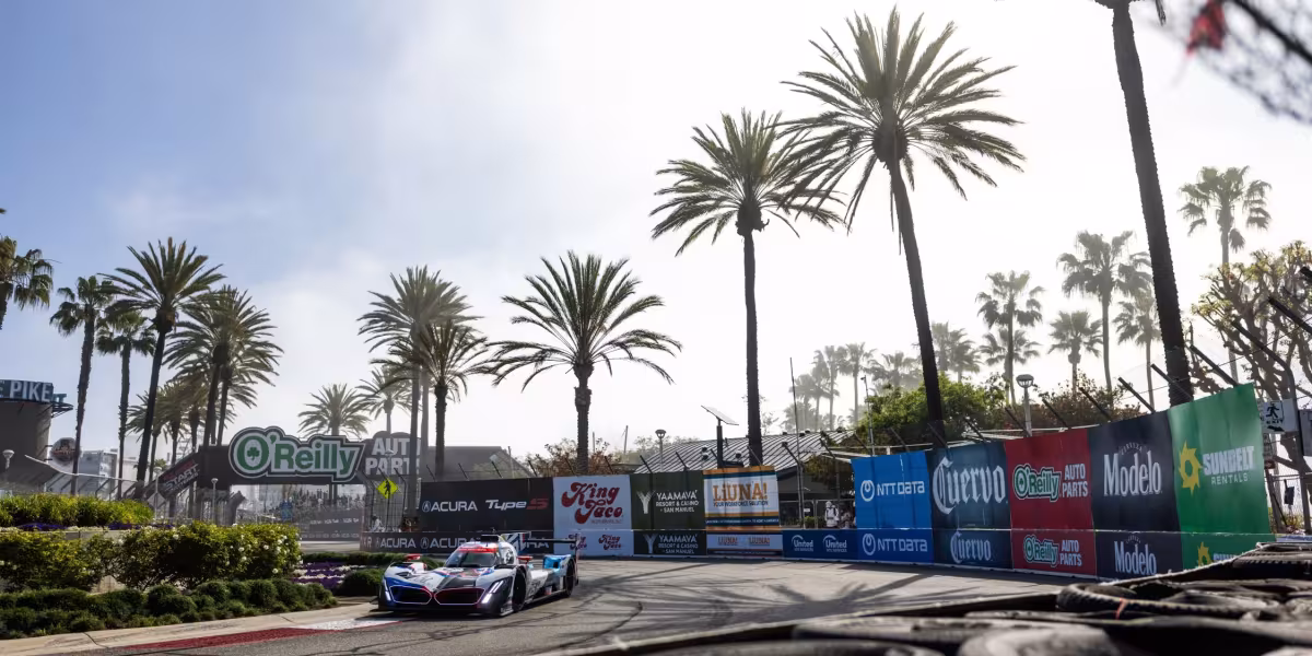 BMW M Hybrid V8 Secures Pole Hat-Trick and First Podium Finish of IMSA Season in Long Beach