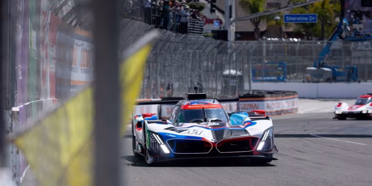 BMW M Hybrid V8 Secures Pole Hat-Trick and First Podium Finish of IMSA Season in Long Beach
