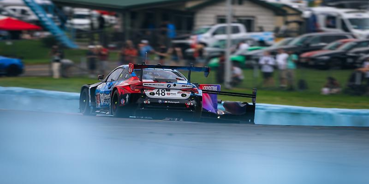 BMW M4 GT3 EVO celebrates its first win of the season at the Six Hours of the Glen