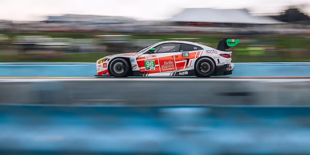 BMW M4 GT3 EVO celebrates its first win of the season at the Six Hours of the Glen